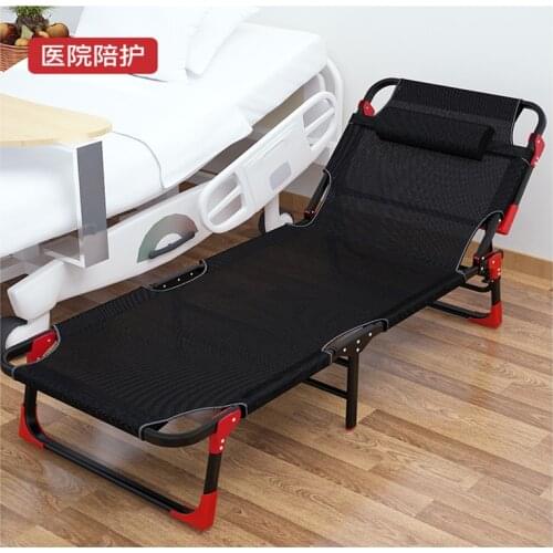 Adult Siesta Lounge Chair Simple Military Bed Multifunctional Portable chaise lounge Folding Single Bed Siesta Bed Office