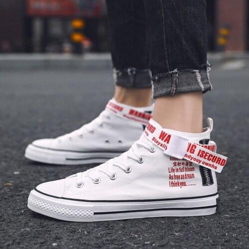 Mens Vulcanized Shoes Classic High Top Canvas Shoes Chunky Sneakers Woman Casual Shoes Canvas Sneakers Couple Footwear