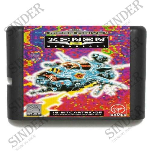 Xenon 2 Megablast 16 bit MD Game Card For Sega Mega Drive For Genesis