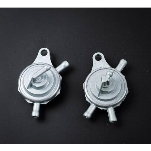 Motorcycle Vacuum 3-Way inline Fuel Tank Tap Filter Petcock Switch for 50cc-150cc Scooter Moped Go Carts Dirt Bike Taotao