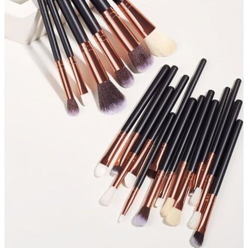 Y1UF 20pcs Professional Makeup Brush Set for Face Foundation Contour Eyeshadow Eyebrows Cosmetic Tools for Women Girls