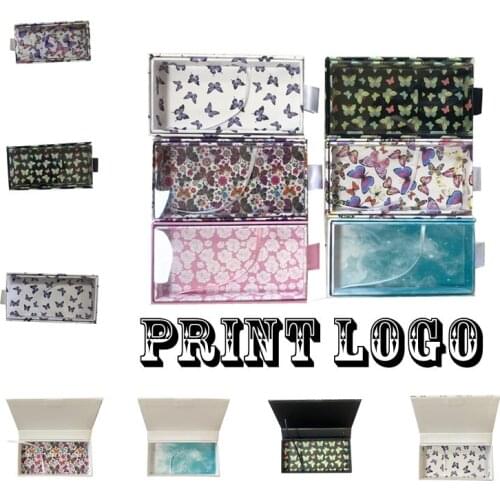 New pull box wholesale false eyelash packaging box lash boxes package print logo faux cils 25mm mink lashes strip magnetic case