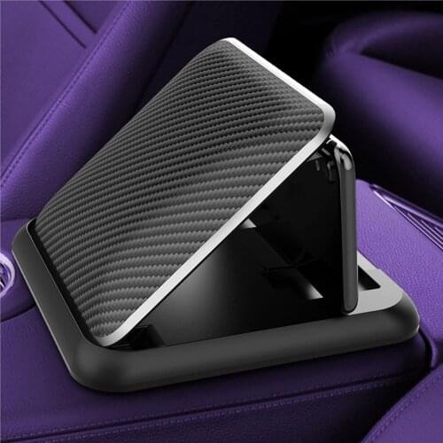 ABS Adjustable Car Phone Holder Pad Mount Pad Mat for Dashboards Black