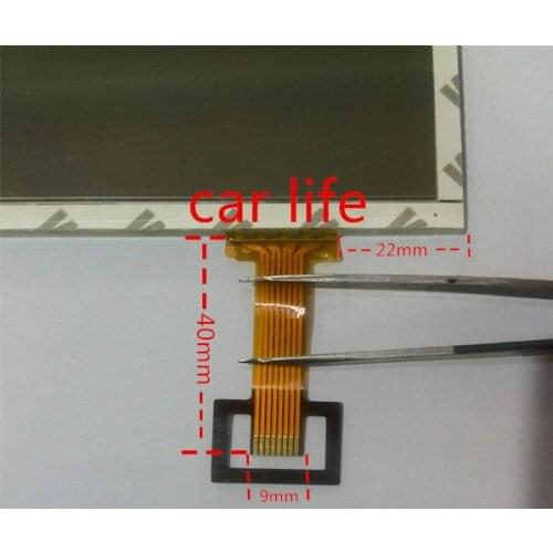 1 piece 8 pin original glass touch Screen panel Digitizer Lens panel for VW car RCD510 C065GW03 V0 C065GW03 V1 LCD