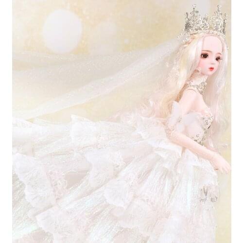 1/3 BJD Doll 26 Movable Joints 62cm Ball Joint Dolls Fashion Wedding Dress Up Makeup DIY Doll Birthday Gift for Girls