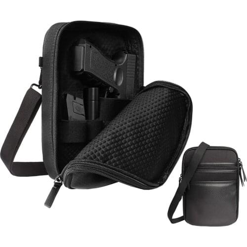 Concealed Pistol Pouch Holster Fanny Pack Waist Pocket Gun Bag Tactical Handgun Carry Protection Outdoor Flashlight Tool Case