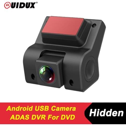 QUIDUX USB car dvr hidden dash cam ADAS intelligent auxiliary system for android player USB car camera Digital Video Recorder