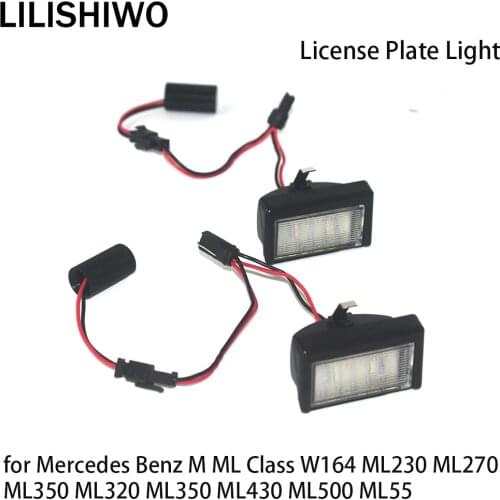 Car Number License Plate Light Lamp LED Lights for Mercedes Benz M ML Class W164 ML230 ML270 ML350 ML320 ML350 ML430 ML500 ML55