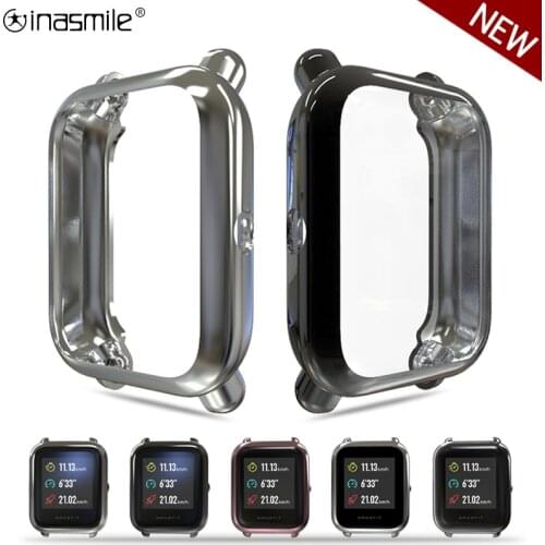 TPU Watch Protective Case Cover for Xiaomi Amazfit bip S Accessories Smart Watch for Huami Amazfit bip lite Screen Protector