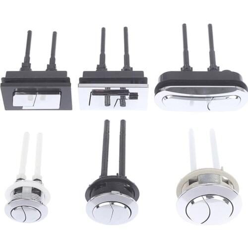 1pc Dual Flush Toilet Tank Button Round Square Toilet Push Dual Flush Buttons