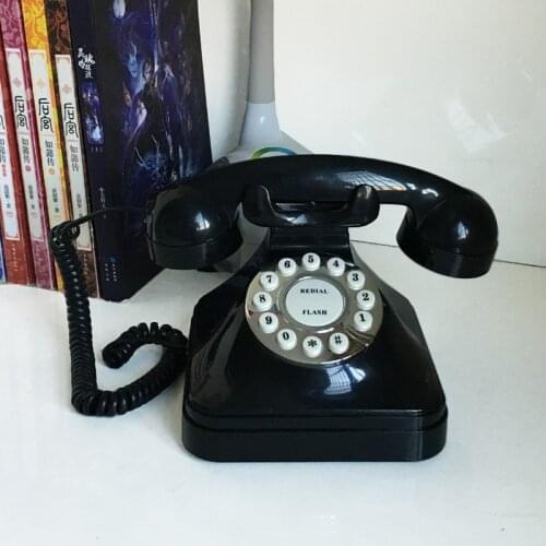Vintage Antique Telephone Dial Retro Telephone Landline for Home Office Style Retro Vintage Antique Telephone Landline Numbers