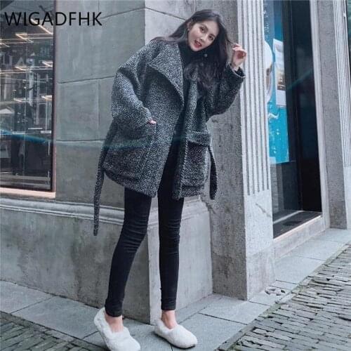 WIGADFHK Women's Gray Coats