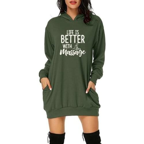 Massage Therapist Heart Harajuku Hoodie Funny Sweatshirt Women Clothing Casual Long Sleeve Top Winter Streetwear Dress Plus Size