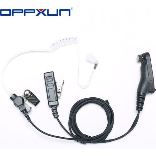 2021 Police Air Tube Earpiece Microphone PTT Headset For Motorola Two Way Radio Walkie Talkie DP4400 DP4401 DP4600 DP4800 DP4801