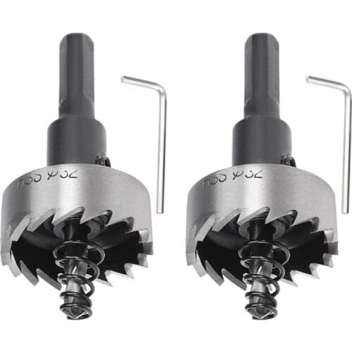 32mm HSS Drill Bit Hole Saw for Stainless Steel Metal Alloy Wood 2 Pcs