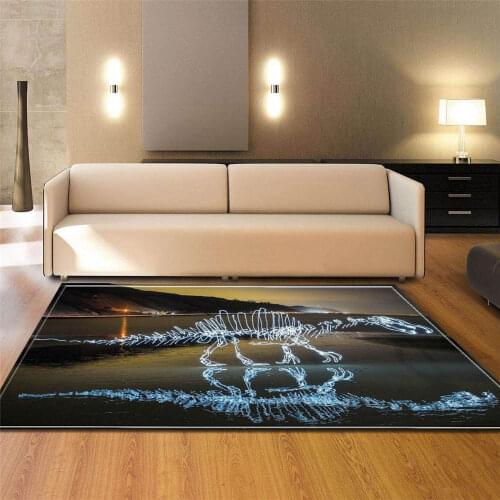 3D Dinosaur Carpets Area Rug Soft Flannel Children Boys Room Personality Decoration Mats Rugs Living Room Carpets