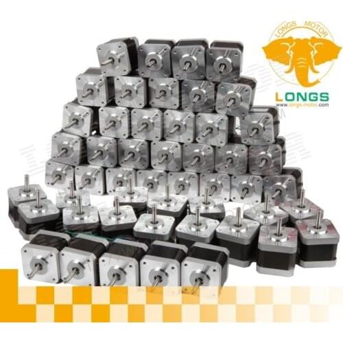 US only free shipping 60pcs Nema 17 stepper motor 2.5A 68 oz.in, 4 leads 17HS8403N CNC for 3D printer - longs motor