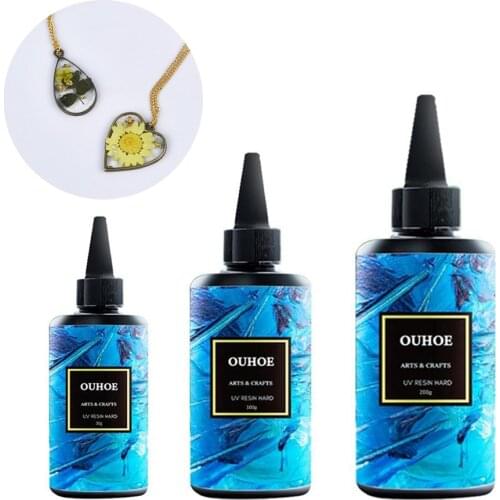 Quick-Drying UV Resin Glue DIY Crystal Resin Mold Jewelry Making Accessories Handmade Crafts Nail Art Decoraction 30/100/200g