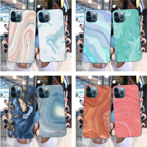Marbled Stone Texture Phone Case For IPhone SE2 11 Pro XS MAX XS XR 8 7 6 Plus 5 5S SE Case
