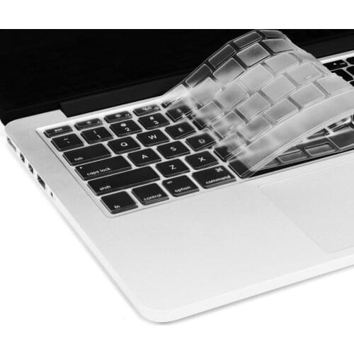 EU US English Keyboard Skin for Macbook Pro Retina 13 15 A1502 A1398 2015 Keyboard Cover Slim Waterproof Skin Film Protector