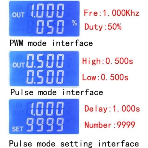 ZK-PP2K PWM DC Motor Speed Controller Frequency Duty Cycle Regulator Adjustable Switch LED Dimmer Digital Pulse Driver 2 Modes