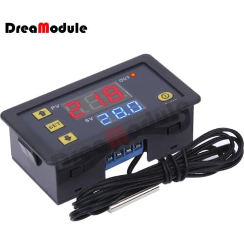 Mini Digital Temperature Controller W3230 12V 24V 220V Thermostat Regulator Heating Cooling Control Thermoregulator With Sensor