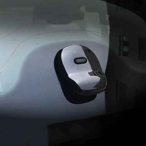 For New Smart fortwo 453 Car Trunk Door Handle Decoration Rear Door Knob Case Cover Moulding Sticker Trim Modified Protector