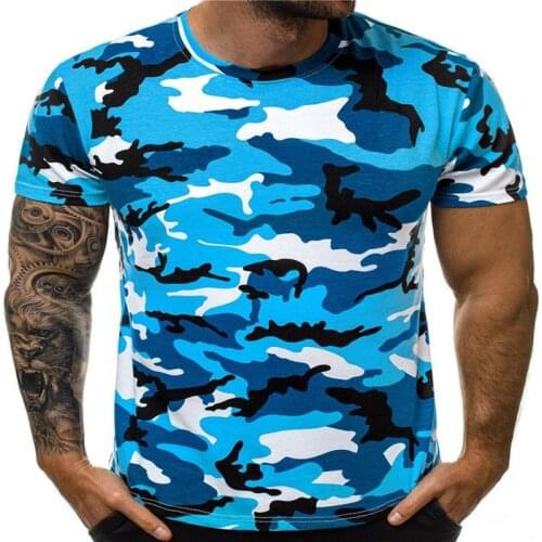 2021 Summer New Round Neck Tight-Fitting Sexy Mini Color Casual Sports Mens T-Shirt Printed Short-Sleeved Shirt Men Clothing