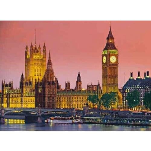 Oneroom Needlework Crafts 14CT embroidery Higher Quality Counted Cross Stitch Kit Oil Painting Landscape London
