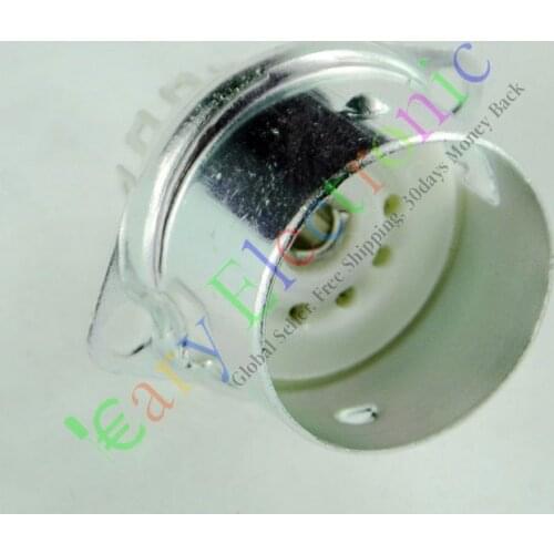 Wholesale and retail 8pc 9pin Ceramic vacuum tube socket valve base Shield 12AX7 12AU7 ECC83 6N11 DIY free shipping