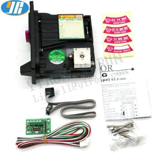 Original WEIYA Multi coin acceptor 6 type coin Selector Vending machines arcade part Euro currency selector