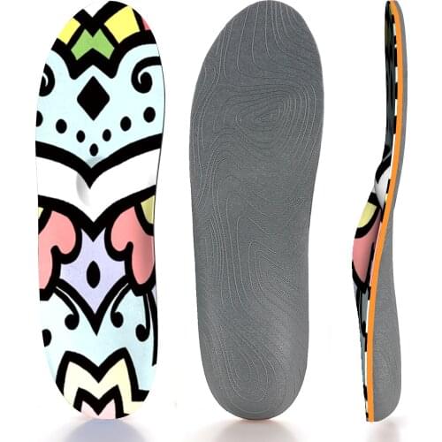 Soft And Shock-absorbing Air Arch Support Insole With Creative Design Pattern