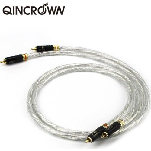 Silver-plated wire fire level signal line shielded line LITON/Lipton audio line RCA Lotus signal line