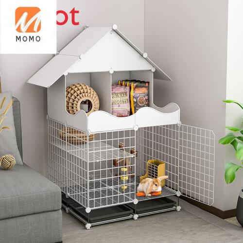 Luxury Rabbit Cage Home Indoor Rabbit Nest Extra Large Breeding Cage Super Large Space Pet Villa