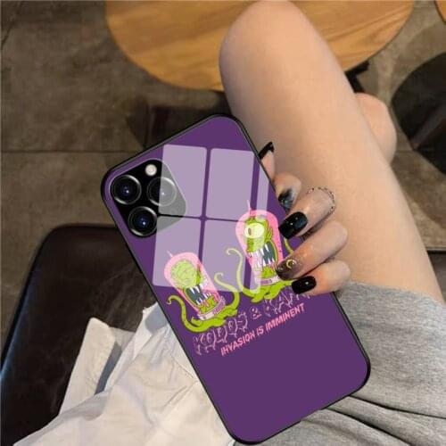 Kodos & Kang Phone Case Glass Phone Case For iphone 12 11 Pro Max XS XR X 8 7 Plus SE2 Case