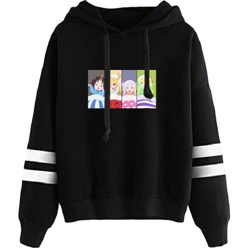 Miss Kobayashis Dragon Maid Anime Hoodies Unisex Long Sleeve Fashion Streetwear Hooded Sweatshirts