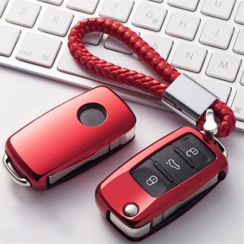 Car Styling TPU Car Key Cover Case For Volkswagen Polo Golf 5 6 7 VW Passat Touareg Tiguan Beetle Bora Key Shell Car Accessories