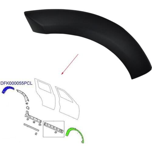High Quality New Rear Left Fender Flare Moulding Wheel Arch Moulding Fits LR3 LR4 2005-2016 DFK000055PCL Hot Sale Moulding