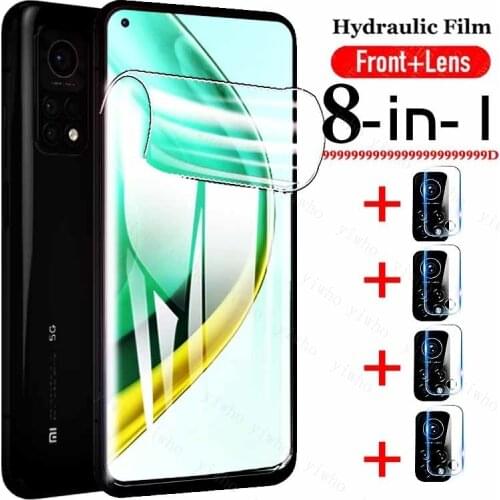 Screen Protector for Xiaomi Mi 10T Pro Lite 5G Full Cover Hydrogel Film Xiao Mi 10 Lite 10i 10s Camera Lens Soft Tempered Glass