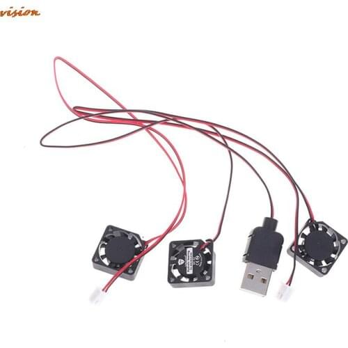 1Pcs 2021 New Notebook Silent Cooling Fan 5V/12V 2CM 20MM Fan Cooling 10000RPM Ultrathin Mini Laptop Fan 2 Wires