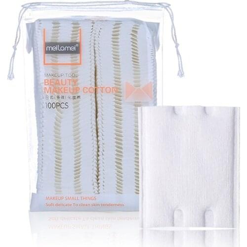100pcs Non-woven Cotton Makeup Cleaning Cotton Moisturizing Facial Attirer Cotton Pad Daily Tool Soft Cleaning Oil Cotton