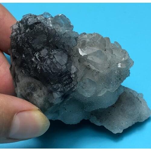 107gNatural octahedral ladder fluorite and crystal mineral specimen healing homeroom decor gemstones