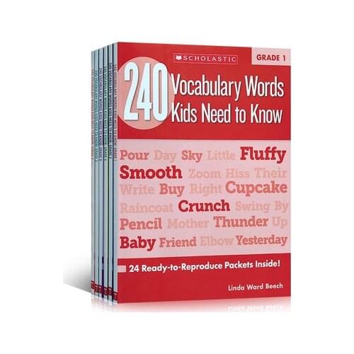 240 Vocabulary Words Kids Need to Know: Grade1-6 Books English textbooks for American Primary Schools