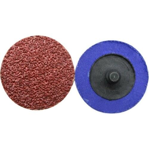 25PCS 3Inch 24Grit Roloc Sanding Disc R Type Roll Lock Quick Change Sanding Disc
