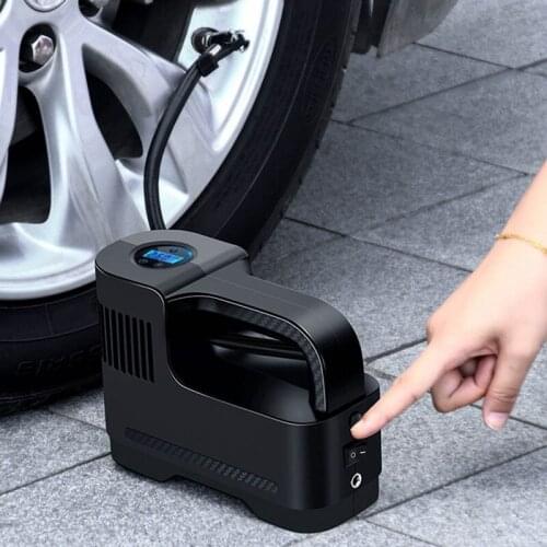 Cordless Car Tire Inflator Pump Air Compressor Electric Portable LED Light Digital Tyre Inflator For Vehicle Truck Motorcycle