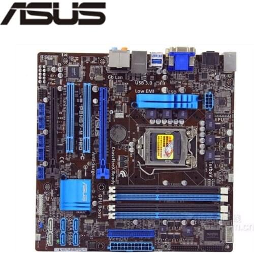 For ASUS P8H67-M PRO Computer Motherboard LGA 1155 DDR3 For Intel H67 P8H67 Desktop Mainboard SATA II PCI-E X16 Used