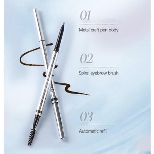 Double-headed Automatic Eyebrow Pen Waterproof Long-lasting Non-marking Ultra-fine And Natural High-end Texture Eye Cosmetics