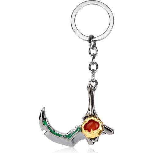 Game Accessories Jewelry DOTA 2 Keychain Keyring Slark Skadi Blade Weapon Model Key Chain DOTA2 Keychains Men Fans Trinket Gift