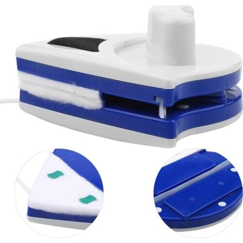Plastic Double Side Home Window Glass Cleaning Tool Magnetic Glass Surface Wiper Brush Double-Layer Glassware Artifact