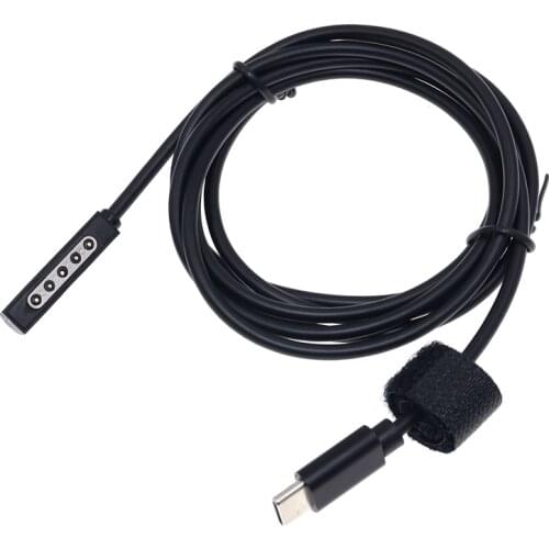 1.5M/4.9ft USB-C Male head to Surface pro 2 PD Power Charge Cable,Type-c to surface device port Fast Charging Cord 12V 3A